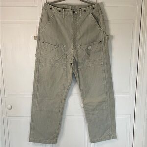Vintage Kapital Men's Striped Denim Cargo Pants Sz 4
